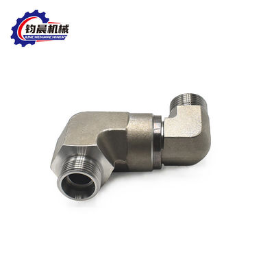 Acciaio al carbonio idraulico a gomito a 90 gradi con connessione a flange e giunto di tubo a filo