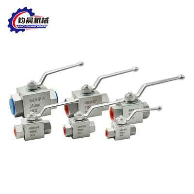 KHB3K Valvola a sfera idraulica ad alta pressione NPT/SAE/BSP/BSPT Acciaio al carbonio