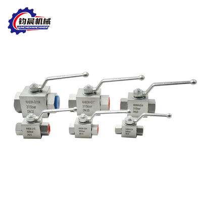KHB3K Valvola a sfera idraulica ad alta pressione NPT/SAE/BSP/BSPT Acciaio al carbonio