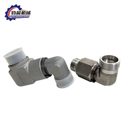 Hexagon Head Acciaio al carbonio 90 gradi gomito flange di connessione di pressione filo tubo giunto