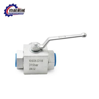 OEM Valvola a sfera idraulica a bassa temperatura KHB3K con rivestimento in zinco a flangia
