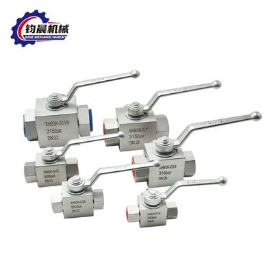 OEM Valvola a sfera idraulica a bassa temperatura KHB3K con rivestimento in zinco a flangia