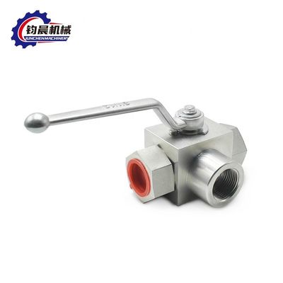 Valvola a sfera idraulica manuale ad alta pressione in acciaio al carbonio KHB3K-G1" 315bar