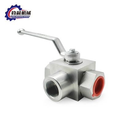 Valvola a sfera idraulica manuale ad alta pressione in acciaio al carbonio KHB3K-G1" 315bar