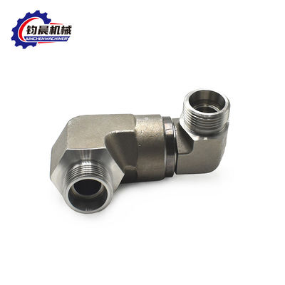 Acciaio al carbonio idraulico a gomito a 90 gradi con connessione a flange e giunto di tubo a filo