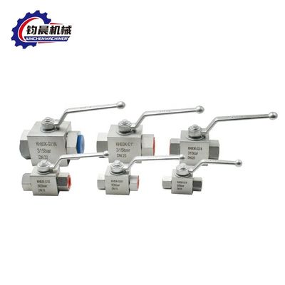 Valvola a sfera idraulica ad alta pressione per gas/acqua/olio con filo interno KHB3K-28LR