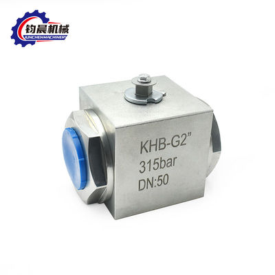 Acciaio inossidabile KHB-G2'' 315bar Valvola a sfera ad alta pressione Gas/Acqua/Olio idraulico