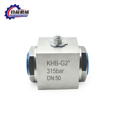 Acciaio inossidabile KHB-G2'' 315bar Valvola a sfera ad alta pressione Gas/Acqua/Olio idraulico